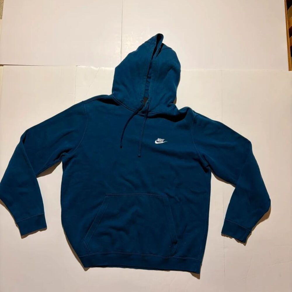 Teal Nike hoodie size Large with hood